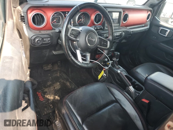 2018 Jeep Wrangler Unlimited Rubicon with VIN 1C4HJXFG7JW167144, listed as a Copart auction lot 48066285 with 132,399 mi miles and Salvage title. Bid and sale history available at DreamBid. Image 8.