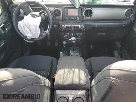 2020 Jeep Wrangler Unlimited Sport S with VIN 1C4HJXDG8LW207687, listed as a Copart auction lot 53818565 with 72,749 mi miles and Salvage title. Bid and sale history available at DreamBid. Image 8.