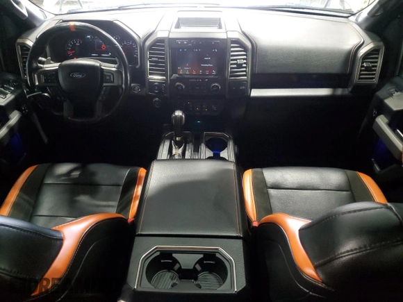 2017 Ford F-150 Raptor with VIN 1FTFW1RG4HFA83875, listed as a Copart auction lot 54001705 with 25,656 mi miles and Salvage Title. Bid and sale history available at carsss.com. Image 8.