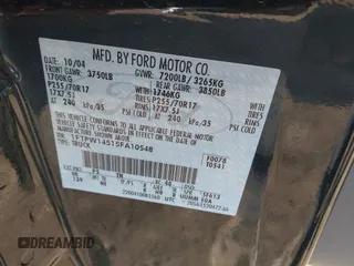 2005 Ford F-150 XLT с VIN 1FTPW14515FA10548, выставлен на аукционе IAAI как лот 41775576 с пробегом 48 659 миль миль и . История ставок и продаж доступна на DreamBid. Изображение 9.