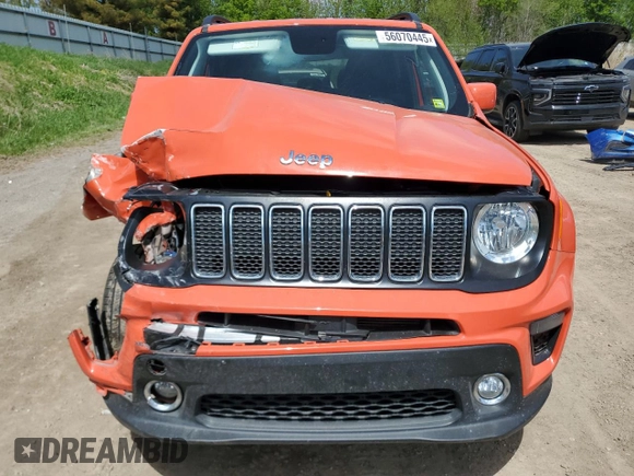 2020 Jeep Renegade Altitude with VIN ZACNJBBB6LPL22814, listed as a Copart auction lot 56070445 with 17,515 mi miles and Non repairable. Bid and sale history available at DreamBid. Image 5.