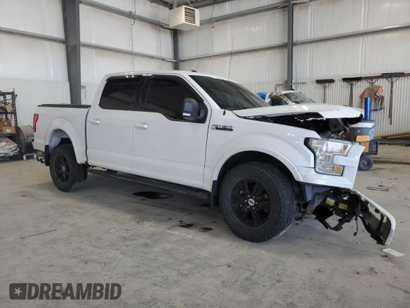 2017 Ford F-150 XL with VIN 1FTEW1EF5HKC24856, listed as a Copart auction lot 52581255 with 96,440 mi miles and Salvage Title. Bid and sale history available at carsss.com. Image 4.