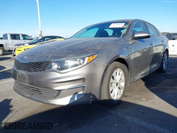 2018 Kia Optima LX with VIN 5XXGT4L32JG256921, listed as a IAAI auction lot 41389850 with 91,013 mi miles and . Bid and sale history available at DreamBid. Image 17.