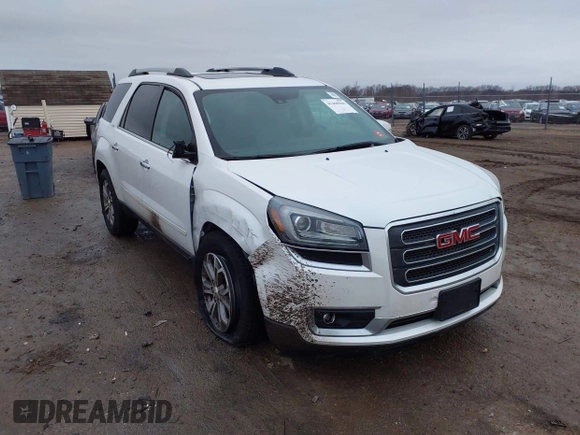 2016 GMC Acadia SLT with VIN 1GKKRRKD9GJ256682, listed as a IAAI auction lot 41468566 with 103,679 mi miles. Bid and sale history available at carsss.com. Image 1.