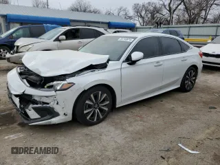 2024 Honda Civic Sedan EX with VIN 2HGFE1F77RH302272, listed as a Copart auction lot 85743674 with 12,368 mi miles and Salvage Title. Bid and sale history available at carsss.com. Image 1.
