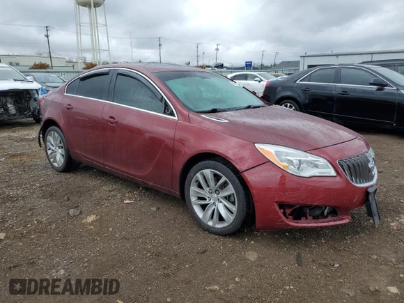 2017 Buick Regal with VIN 2G4GM5EXXH9123615, listed as a Copart auction lot 78610824 with 56,886 mi miles and Salvage Title. Bid and sale history available at carsss.com. Image 4.