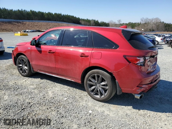 2019 Acura MDX Technology with VIN 5J8YD4H02KL004329, listed as a Copart auction lot 46616055 with 58,772 mi miles and Salvage title. Bid and sale history available at DreamBid. Image 2.