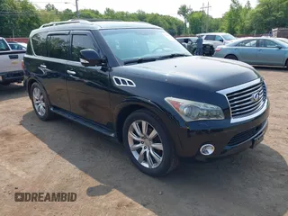 2012 Infiniti QX56 7-passenger z VIN JN8AZ2NF6C9515429, wystawiony jako IAAI lot #42419473 z przebiegiem 133 665 mil mil oraz . Historia ofert i sprzedaży dostępna na DreamBid. Obrazek 1.