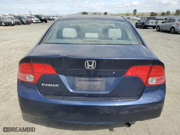 2007 Honda Civic Sdn EX with VIN 1HGFA16887L090289, listed as a Copart auction lot 53582445 with 154,484 mi miles and Clean Title. Bid and sale history available at carsss.com. Image 6.