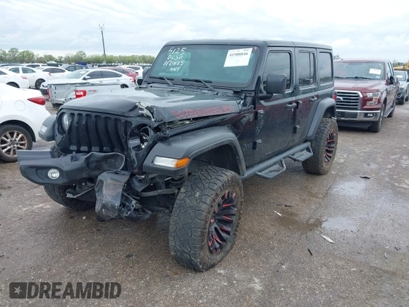 2022 Jeep Wrangler Unlimited Sport S z VIN 1C4HJXDG0NW133801, wystawiony jako IAAI lot #41908846 z przebiegiem 44 743 mil mil oraz . Historia ofert i sprzedaży dostępna na DreamBid. Obrazek 17.