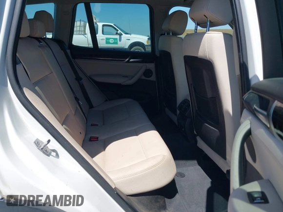 2015 BMW X3 xDrive28i with VIN 5UXWX9C52F0D56266, listed as a IAAI auction lot 42064154 with 52,233 mi miles. Bid and sale history available at carsss.com. Image 8.