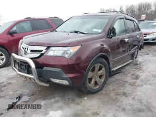 2009 Acura MDX Sport/Pwr Tail Gate with VIN 2HNYD28709H504992, listed as a IAAI auction lot 41683388 with 206,747 mi miles. Bid and sale history available at carsss.com. Image 2.