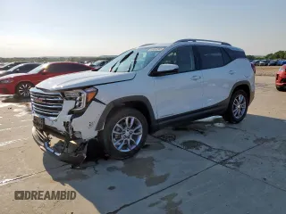 2023 GMC Terrain SLT z VIN 3GKALVEG3PL134047, wystawiony jako Copart lot #56550565 z przebiegiem 32 048 mil mil oraz Szkoda całkowita • Salvage title. Historia ofert i sprzedaży dostępna na DreamBid. Obrazek 1.