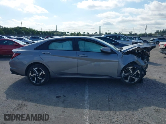 2023 Hyundai Elantra SEL with VIN KMHLS4AG3PU421669, listed as a IAAI auction lot 41278155 with 21,705 mi miles and . Bid and sale history available at DreamBid. Image 13.