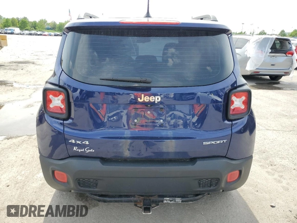 2016 Jeep Renegade Sport with VIN ZACCJBAT7GPC82897, listed as a Copart auction lot 54576245 with 145,217 mi miles and Clean Title. Bid and sale history available at carsss.com. Image 6.