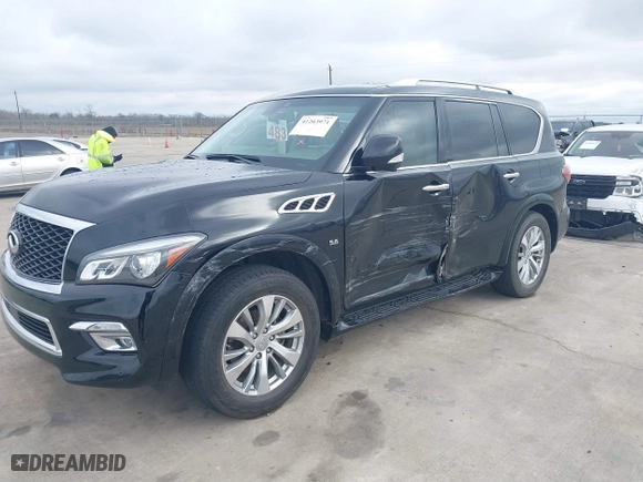 2017 Infiniti QX80 with VIN JN8AZ2NE5H9151812, listed as a IAAI auction lot 41263971 with 86,357 mi miles. Bid and sale history available at carsss.com. Image 17.