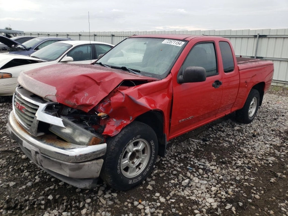 2004 GMC Canyon SLE Z85 with VIN 1GTCS196548172861, listed as a Copart auction lot 72571154 with 244,881 mi miles and Salvage Title. Bid and sale history available at carsss.com. Image 1.