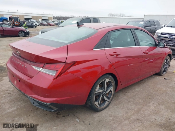 2021 Hyundai Elantra SEL with VIN KMHLN4AG0MU089130, listed as a IAAI auction lot 41499443 with 66,689 mi miles. Bid and sale history available at carsss.com. Image 4.