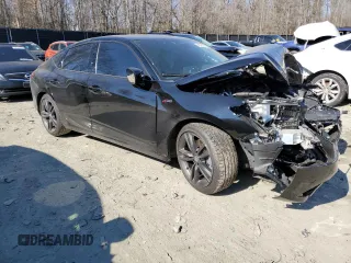 2024 Acura Integra w/A-Spec Package with VIN 19UDE4H34RA014372, listed as a Copart auction lot 46291205 with Not Provided miles and Salvage Title. Bid and sale history available at carsss.com. Image 4.