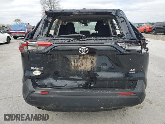 2022 Toyota RAV4 LE with VIN 2T3F1RFV7NC317051, listed as a Copart auction lot 51265305 with 41,878 mi miles and Salvage Title. Bid and sale history available at carsss.com. Image 6.