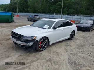 2021 Honda Accord Sport z VIN 1HGCV2F38MA011695, wystawiony jako IAAI lot #42245415 z przebiegiem 79 075 mil mil oraz . Historia ofert i sprzedaży dostępna na DreamBid. Obrazek 2.