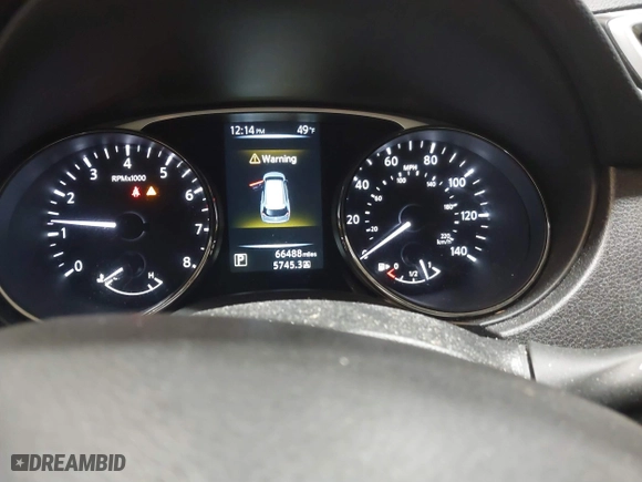 2016 Nissan Rogue S with VIN JN8AT2MV1GW136307, listed as a IAAI auction lot 41565866 with 66,488 mi miles. Bid and sale history available at carsss.com. Image 7.