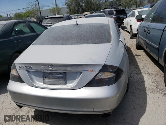 2006 Mercedes-Benz CLS-Class with VIN WDDDJ75X56A046610, listed as a Copart auction lot 45793485 with 0 mi miles and Salvage Title. Bid and sale history available at carsss.com. Image 6.