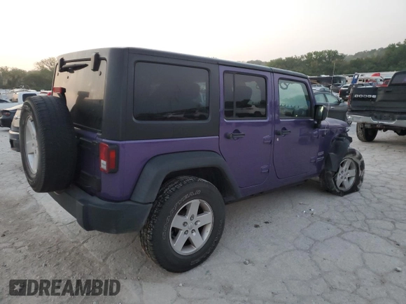 2018 Jeep Wrangler JK Unlimited Sport S with VIN 1C4BJWDG2JL837817, listed as a Copart auction lot 71153094 with 74,396 mi miles and Salvage Title. Bid and sale history available at carsss.com. Image 3.