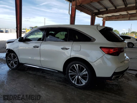 2019 Acura MDX Technology z VIN 5J8YD3H50KL001807, wystawiony jako Copart lot #87128534 z przebiegiem 55 954 mil mil oraz Nie do naprawy • Non repairable. Historia ofert i sprzedaży dostępna na DreamBid. Obrazek 2.