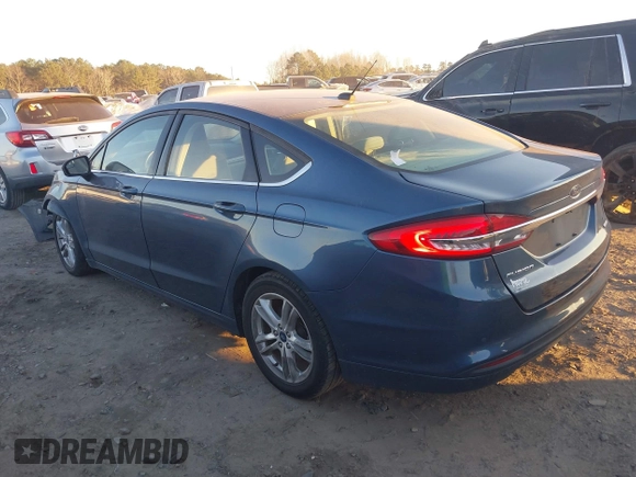 2018 Ford Fusion SE with VIN 3FA6P0HD6JR224085, listed as a IAAI auction lot 41437286 with 85,340 mi miles and . Bid and sale history available at DreamBid. Image 3.
