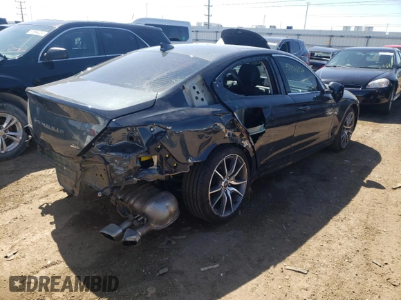 2022 Genesis G70 2.0T with VIN KMTG34TAXNU088980, listed as a Copart auction lot 51467974 with 20,213 mi miles and Salvage Title. Bid and sale history available at carsss.com. Image 3.
