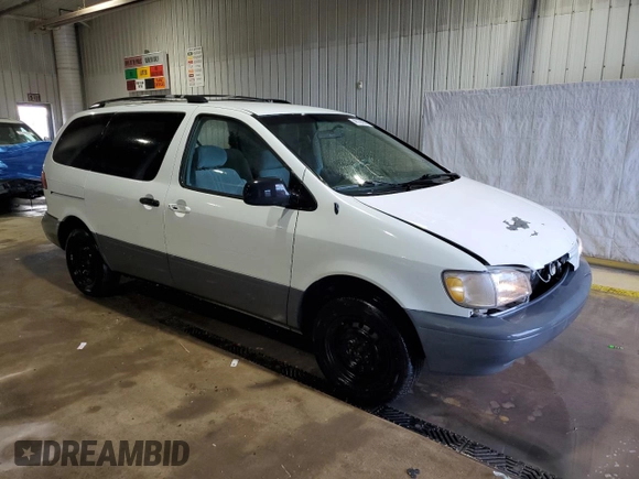 1999 Toyota Sienna LE with VIN 4T3ZF13C0XU110912, listed as a Copart auction lot 46736085 with 216,488 mi miles and Salvage Title. Bid and sale history available at carsss.com. Image 4.