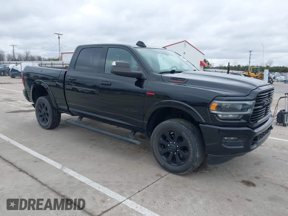 2019 Ram 2500 Laramie with VIN 3C6UR5FJ6KG574757, listed as a IAAI auction lot 41808297 with 33,981 mi miles. Bid and sale history available at carsss.com. Image 1.