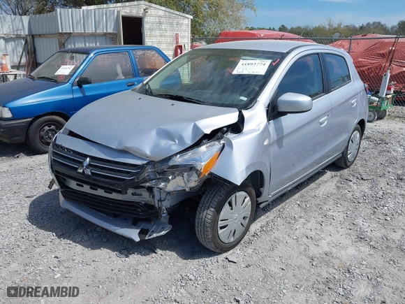 2024 Mitsubishi Mirage ES with VIN ML32AUHJ7RH027871, listed as a IAAI auction lot 41893774 with 5028 miles. Bid and sale history available at carsss.com. Image 17.