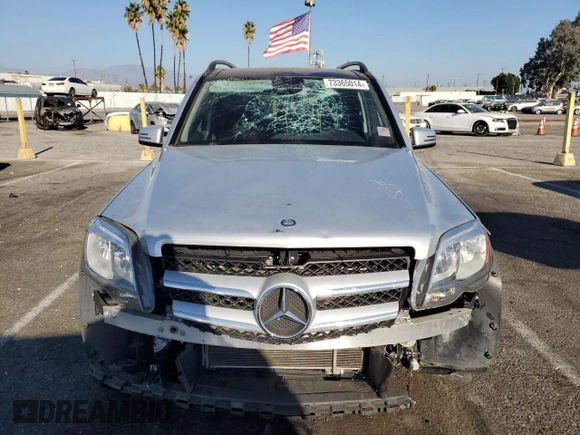 2014 Mercedes-Benz GLK 350 with VIN WDCGG5HBXEG255390, listed as a Copart auction lot 73365014 with 49,745 mi miles and Salvage Title. Bid and sale history available at DreamBid. Image 5.