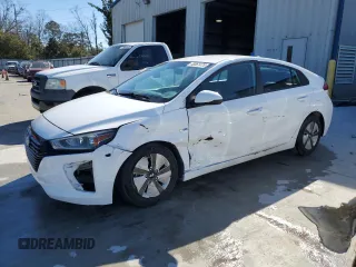 2017 Hyundai Ioniq Blue with VIN KMHC65LC9HU027938, listed as a Copart auction lot 48061475 with 87,612 mi miles and Salvage Title. Bid and sale history available at DreamBid. Image 1.