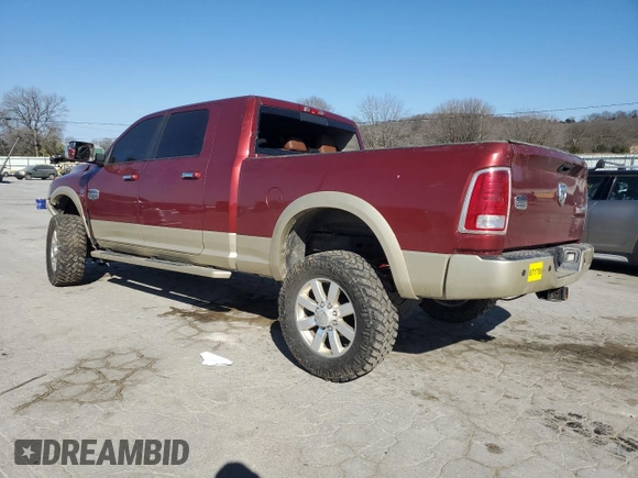 2014 Ram 2500 Longhorn with VIN 3C6UR5PL0EG323074, listed as a Copart auction lot 47642665 with 296,634 mi miles and Clean Title. Bid and sale history available at carsss.com. Image 2.