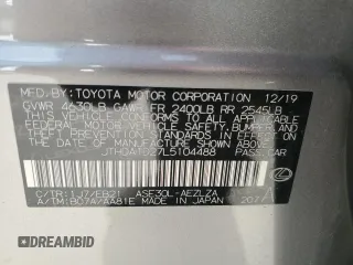 2020 Lexus IS 300 with VIN JTHDA1D27L5104488, listed as a Copart auction lot 44104294 with 67,728 mi miles and . Bid and sale history available at DreamBid. Image 15.