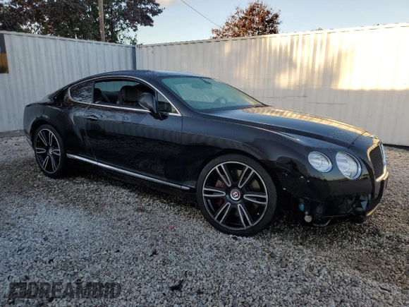 2013 Bentley Continental GT with VIN SCBFT7ZAXDC081537, listed as a Copart auction lot 77930564 with 31,107 mi miles and Salvage Title. Bid and sale history available at DreamBid. Image 4.
