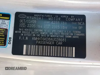 2010 Hyundai Genesis Coupe z VIN KMHHT6KD8AU028681, wystawiony jako Copart lot #52530985 z przebiegiem 112 575 mil mil oraz Szkoda całkowita • Salvage title. Historia ofert i sprzedaży dostępna na DreamBid. Obrazek 13.
