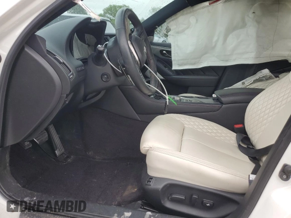 2019 Infiniti Q50 Red Sport 400 with VIN JN1FV7AP4KM760088, listed as a Copart auction lot 56147365 with 106,541 mi miles and Salvage title. Bid and sale history available at DreamBid. Image 7.