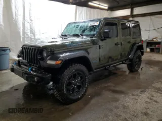 2023 Jeep Wrangler z VIN 1C4JJXN60PW604923, wystawiony jako Copart lot #52259215 z przebiegiem 22 198 mil mil oraz Szkoda całkowita • Salvage title. Historia ofert i sprzedaży dostępna na DreamBid. Obrazek 1.