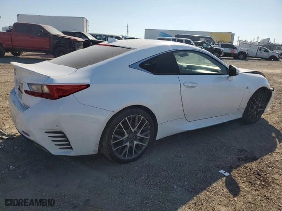 2015 Lexus RC 350 with VIN JTHHE5BC0F5004438, listed as a Copart auction lot 72926044 with 85,969 mi miles and Salvage Title. Bid and sale history available at carsss.com. Image 3.