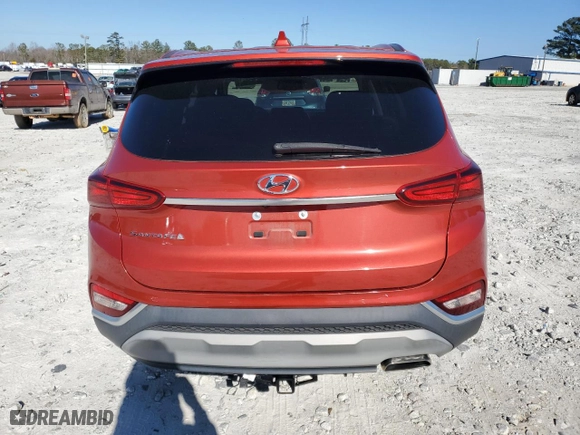 2020 Hyundai Santa Fe SEL with VIN 5NMS33AD7LH212367, listed as a Copart auction lot 46372605 with 54,894 mi miles and Salvage Title. Bid and sale history available at carsss.com. Image 6.