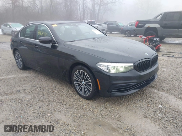 2019 BMW 5 Series 540i xDrive with VIN WBAJE7C51KWW21475, listed as a IAAI auction lot 41428380 with 53,872 mi miles and . Bid and sale history available at carsss.com. Image 1.