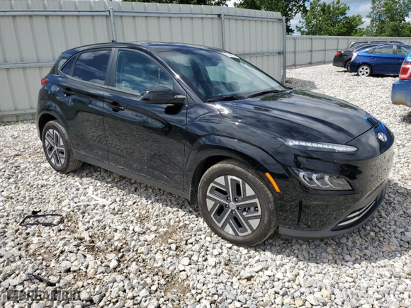2023 Hyundai Kona Electric Limited with VIN KM8K53AG7PU173486, listed as a Copart auction lot 55968754 with 2,210 mi miles and Non Repairable. Bid and sale history available at carsss.com. Image 4.