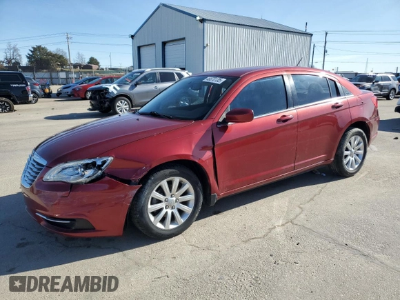 2012 Chrysler 200 Touring with VIN 1C3CCBBB6CN144226, listed as a Copart auction lot 46870135 with 31,884 mi miles and Salvage Title. Bid and sale history available at carsss.com. Image 1.