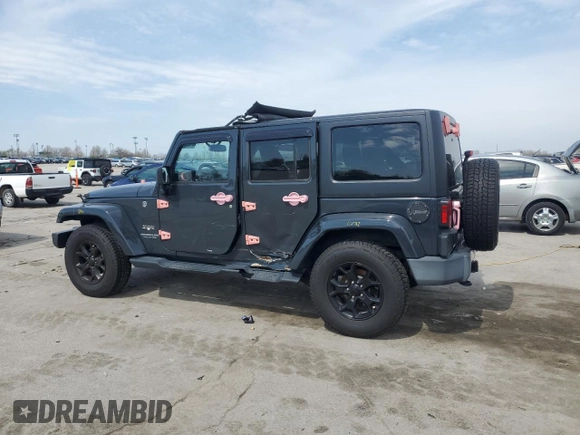 2017 Jeep Wrangler Unlimited Sahara with VIN 1C4BJWEG5HL707569, listed as a Copart auction lot 51326015 with 95,816 mi miles and Salvage title. Bid and sale history available at DreamBid. Image 2.