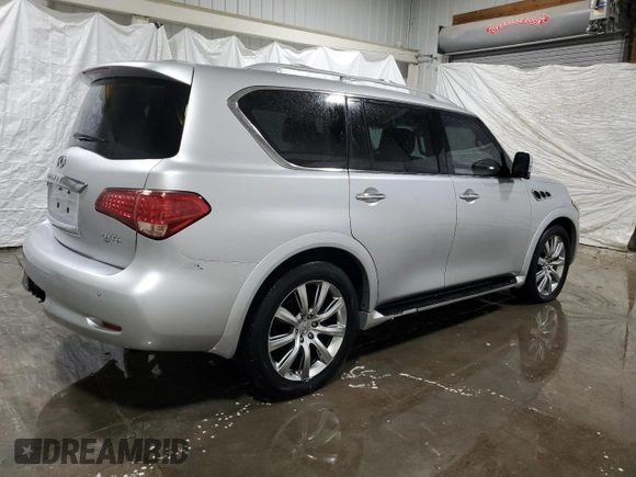 2011 Infiniti QX56 8-passenger with VIN JN8AZ2NC9B9302902, listed as a Copart auction lot 51126765 with 208,505 mi miles and Clean Title. Bid and sale history available at carsss.com. Image 3.