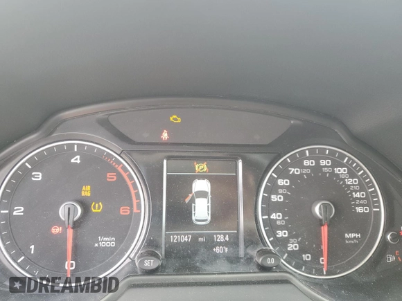 2014 Audi Q5 Premium Plus with VIN WA1CMAFP0EA079029, listed as a Copart auction lot 51653925 with 121,047 mi miles and Salvage title. Bid and sale history available at DreamBid. Image 9.
